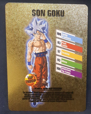 Carte dragon ball z fan card italienne songoku dbz cardamehdz