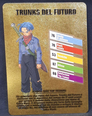 Carte dragon ball z fan card italienne trunks del futuro dbz cardamehdz