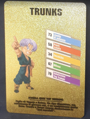 Carte dragon ball z fan card italienne trunks enfant dbz cardamehdz 