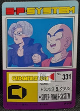 Charger l&#39;image dans la galerie, Carte dragon ball z pp card part 18 n° 793 (1992) Amada krilin &amp; trunks dbz cardamehdz pont com mehdz atout