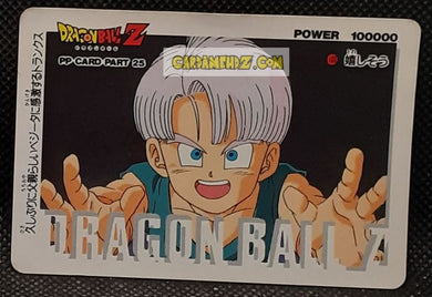 Carte dragon ball z pp card part 25 n° 1103 (1994) Amada trunks dbz cardamehdz point com mehdz atout