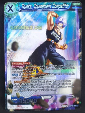 Dragon Ball Super Card Game Us Zenkai Series Fighter s Ambition BT19-040 C (US) (Foil) (2023) bandai trunks tournament competitor dbs prisme holo dbs cardamehdz point com