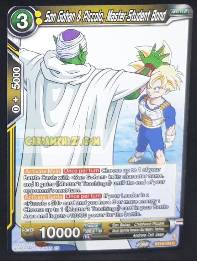carte Dragon Ball Super Card Game Us Zenkai Series Fighter s Ambition BT19-124 C (US) (2023) bandai songohan & piccolo master student bond dbs dbs cardamehdz point com