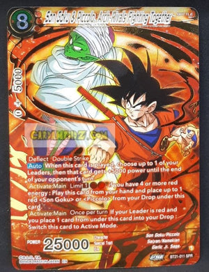 carte Dragon Ball Super Card Game Wild Resurgence n° BT21-011 SPR (us) bandai songoku & piccolo arch-rivals fighting together dbs prisme foil holo cardamehdz point com