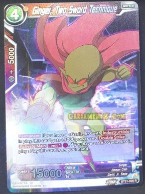 carte Dragon Ball Super Card Game Wild Resurgence n° BT21-026 R (foil) (us) bandai ginger two sword technique dbs prisme holo cardamehdz point com