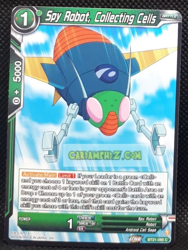 carte Dragon Ball Super Card Game Wild Resurgence n° BT21-095 C (us) bandai spy robot collecting cell dbs cardamehdz point com mehdz atout