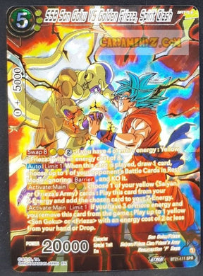 carte Dragon Ball Super Card Game Wild Resurgence n° BT21-111 SPR (us) bandai ssb songoku vs golden freeza spirit clash dbs prisme foil holo cardamehdz point com