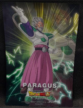 Charger l'image dans la galerie, carte Metallic Gum Card Dragon Ball Super Part 3 n°5 (2019) top seika paragus dbs prisme foil holo