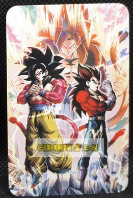 carte dragon ball z lomo card prisme n°18-30 dbz son goku & vegeta cardamehdz point com mehdz atout