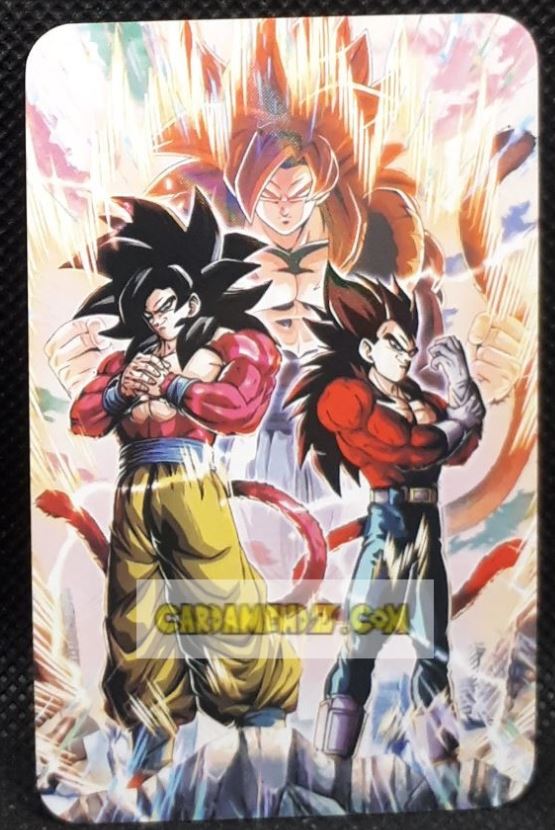 carte dragon ball z lomo card prisme n°18-30 dbz son goku & vegeta cardamehdz point com mehdz atout