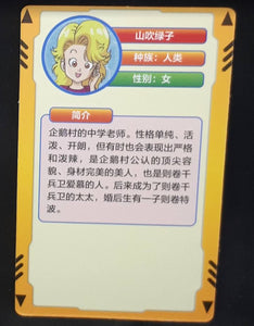 carte dragon ball full character collection n°021 (2023) Yamabuki Midori china dbz cardamehdz VERSO