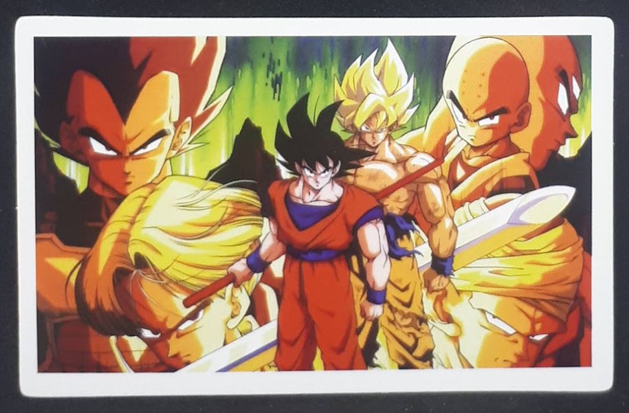 carte dragon ball z lomo card part 1 n°4-30 dbz songoku vegeta mirai trunks krilin tenshinhan piccolo cardamehdz 