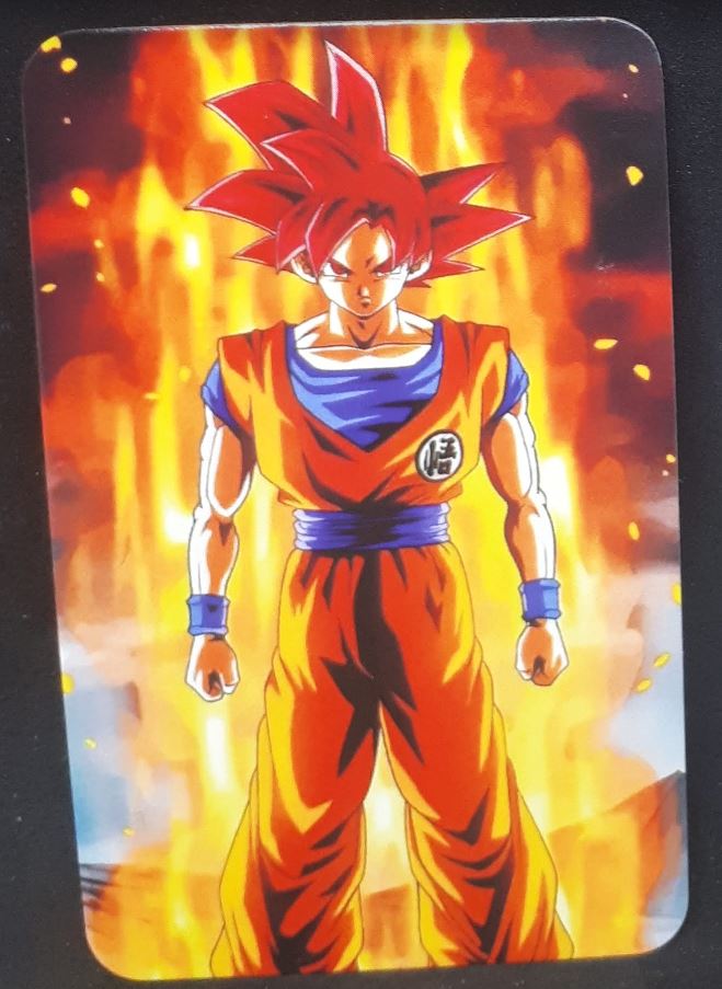 carte dragon ball z lomo card part 2 n°26-30 dbz songoku ssj god cardamehdz 