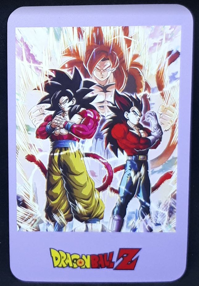 carte dragon ball z lomo card part 4 n°25-30 dbz songoku vegeta gogeta cardamehdz