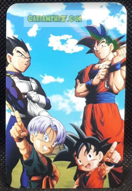 carte dragon ball z lomo card prisme n°10-30 dbz son goku & vegeta & trunks & son goten cardamehdz point com mehdz atout