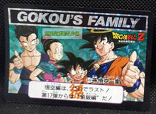 Charger l&#39;image dans la galerie, trading card game jcc carte dragon ball z Carddass Part 16 n°646 (double prisme) (1993) bandai goku&#39;s family prisme foil holo dbz cardamehdz point com mehdz atout
