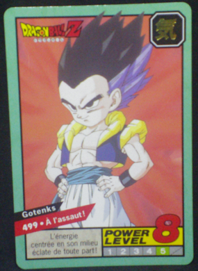 carte dragon ball z Carddass Le Grand Combat part 2 n°499 bandai 1996