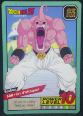 carte dragon ball z Carddass Le Grand Combat part 2 n°508 bandai 1996