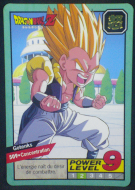 carte dragon ball z Carddass Le Grand Combat part 2 n°509 bandai 1996