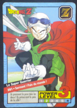 carte dragon ball z Carddass Le Grand Combat part 4 n°581 bandai 1996