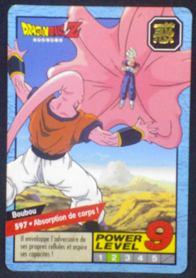 carte dragon ball z Carddass Le Grand Combat part 4 n°597 bandai 1996
