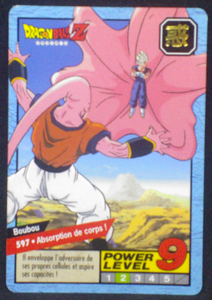 carte dragon ball z Carddass Le Grand Combat part 4 n°597 bandai 1996