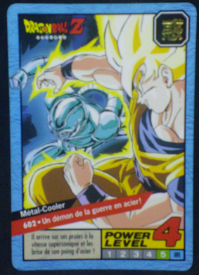 carte dragon ball z Carddass Le Grand Combat part 4 n°602 bandai 1996