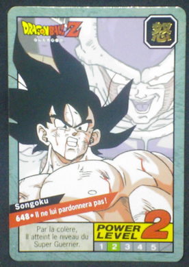 carte dragon ball z Carddass Le Grand Combat part 5 n°648 bandai 1996