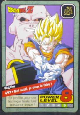 carte dragon ball z Carddass Le Grand Combat part 6 n°697 bandai 1997
