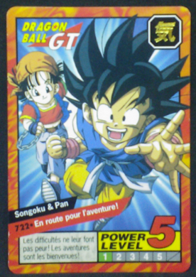 carte dragon ball gt Carddass Le Grand Combat part 7 n°722 bandai 1997