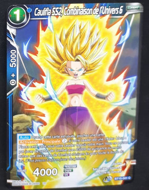 Carte Dragon Ball Super Card Game FR UWS Boost Saiyan Showdown BT15-041 C bandai SS2 caulifla combinaison de l univers 6 dbscg cardamehdz 
