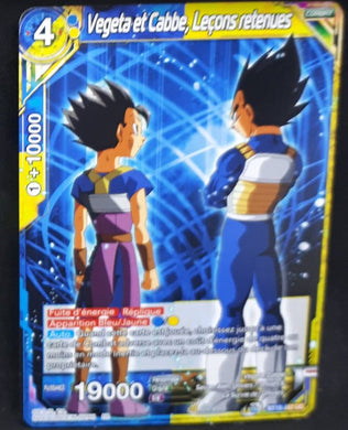 Carte Dragon Ball Super Card Game FR UWS Boost Saiyan Showdown BT15-147 UC bandai vegeta & cabba leçons retenues dbscg cardamehdz 