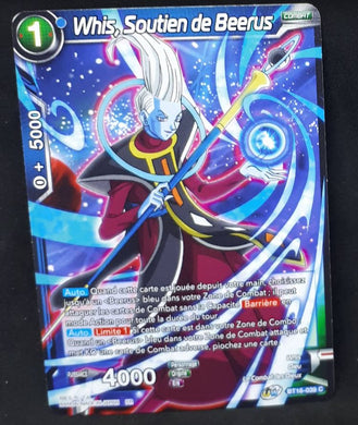 Carte Dragon Ball Super Card Game FR Unison Warrior Series Boost Set 7 BT16-039 C (2022) bandai whis soutien de beerus dbscg cardamehdz