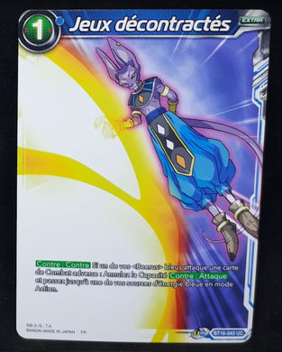 Carte Dragon Ball Super Card Game FR Unison Warrior Series Boost Set 7 BT16-043 UC (2022) bandai jeux décontractés dbscg cardamehdz