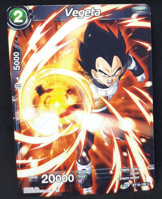 Carte Dragon Ball Super Card Game FR Unison Warrior Series Boost Set 7 BT16-106 C (2022) bandai vegeta dbscg 