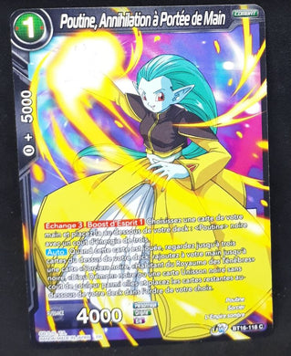 Carte Dragon Ball Super Card Game FR Unison Warrior Series Boost Set 7 BT16-118 C (2022) bandai poutine annihilation à potée de main dbscg cardamehdz 