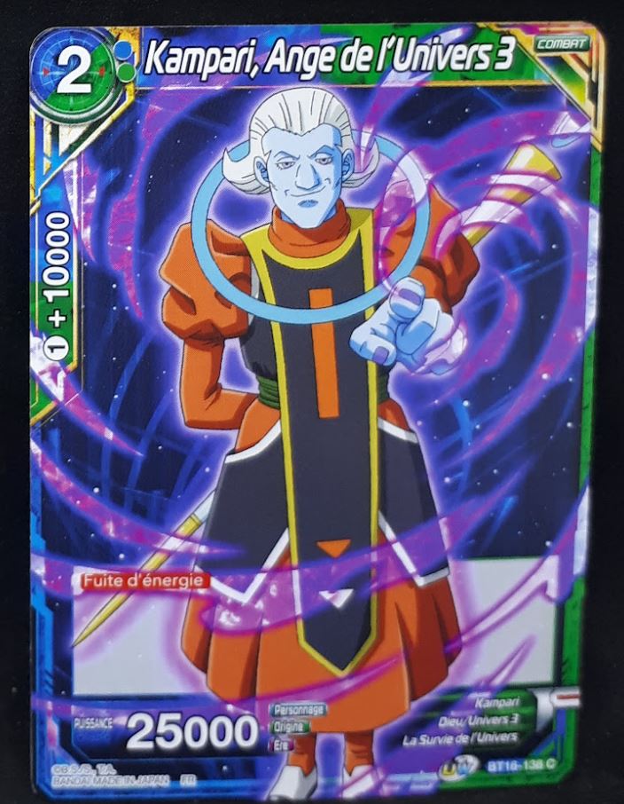 Carte Dragon Ball Super Card Game FR Unison Warrior Series Boost Set 7 BT16-138 C (2022) bandai kampari ange de l univers 3 dbscg cardamehdz