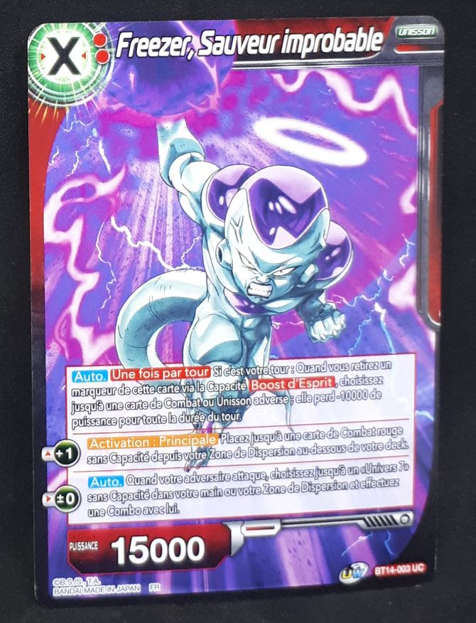 Carte Dragon Ball Super Card Game FR Unison Warrior Series Set 05 BT14-003 UC bandai freezer sauveur improbable dbscg cardamehdz 