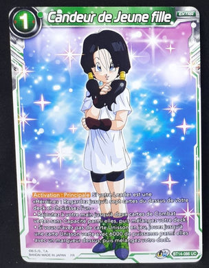 Carte Dragon Ball Super Card Game FR Unison Warrior Series Set 05 BT14-086 UC bandai candeur de jeune fille dbscg cardamehdz 