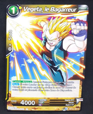 Carte Dragon Ball Super Card Game FR Unison Warrior Series Set 05 BT14-101 C bandai vegeta le bagarreur dbscg cardamehdz 