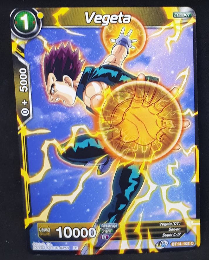Carte Dragon Ball Super Card Game FR Unison Warrior Series Set 05 BT14-102 C bandai vegeta dbscg cardamehdz 