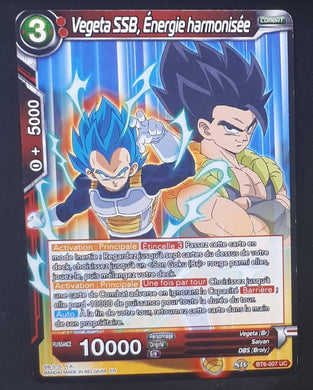 Carte Dragon Ball Super Card Game Fr Destroyer Kings BT6-007 UC (2019) bandai Vegeta SSB, Énergie harmonisée dbscg cardamehdz