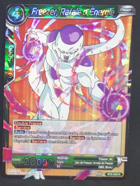 Carte Dragon Ball Super Card Game Fr Destroyer Kings BT6-059 R (foil) freezer rafale d énergie dbscg 