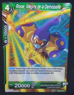 Carte Dragon Ball Super Card Game Fr Divine Multiverse DB2-076 C (2020) bandai Rosie, Mépris de la Demoiselle dbscg foil cardamehdz