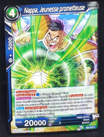 Carte Dragon Ball Super Card Game Fr Giant Force DB3-042 C (2020) bandai nappa jeunesse prometteuse dbscg