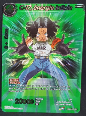 Carte Dragon Ball Super Card Game Fr Gift Box EX03-17 Foil c 17 énergie infinie dbs 