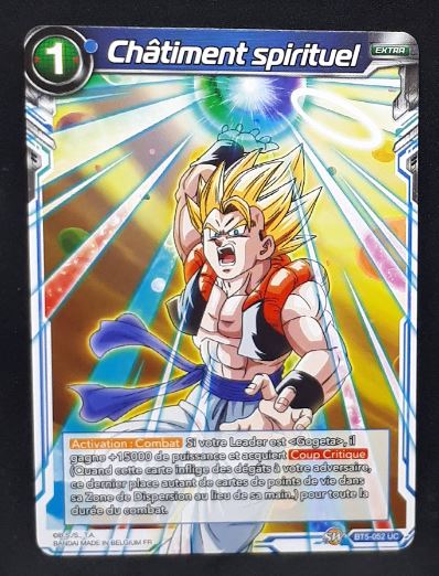 Carte Dragon Ball Super Card Game Fr Miraculous Revival BT5-052 UC (2020) bandai chatiment spirituel dbscg