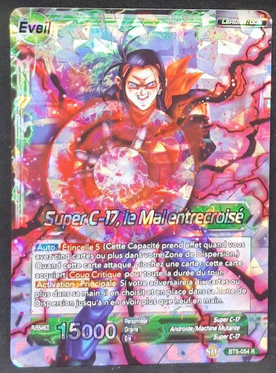 Carte Dragon Ball Super Card Game Fr Miraculous Revival BT5-054 R (foil) bandai super c 17 le mal entrecroisé dbscg 
