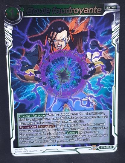 Carte Dragon Ball Super Card Game Fr Miraculous Revival BT5-075 C Foil (2019) bandai Boule foudroyante super cyborg 17 dbscg foil cardamehdz