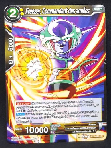 Carte Dragon Ball Super Card Game Fr Miraculous Revival BT5-095 C (2020) bandai freezer commandant des armées dbscg